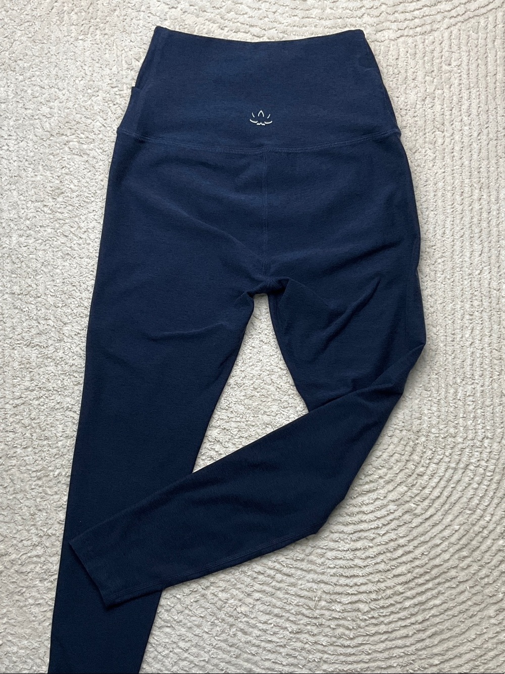 Beyond Yoga At Your Leisure Navy High-Rise Women's Leggings Size Small SD3463